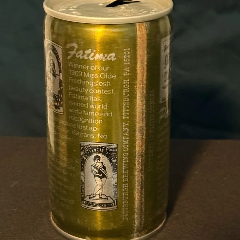 Olde Frothingslosh vintage beer can (green)